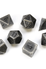 Chessex Metal 7-Die Set Dark Metal