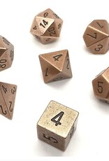 Chessex Metal 7-Die Set Copper