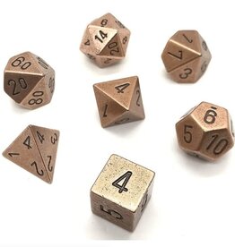Chessex Metal 7-Die Set Copper