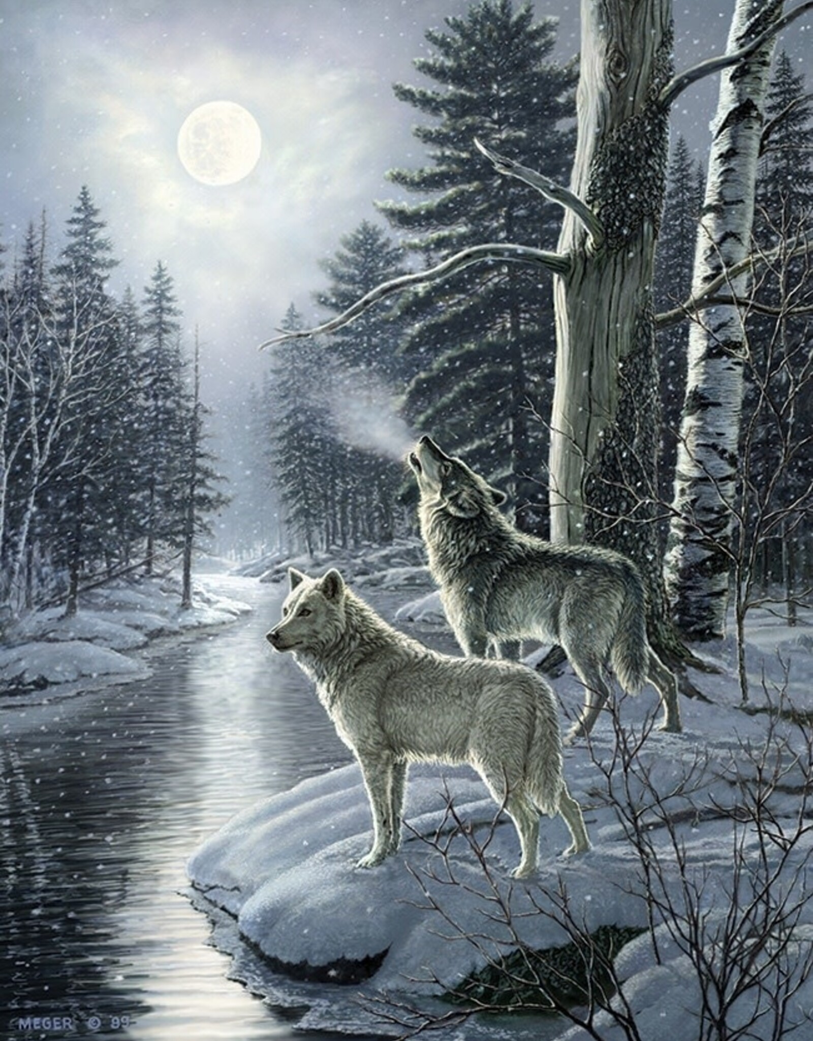 Cobble Hill Wolves by Moonlight 1000pc (CH80108)