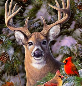 Cobble Hill One Deer Two Cardinals 500pc (CH85014)