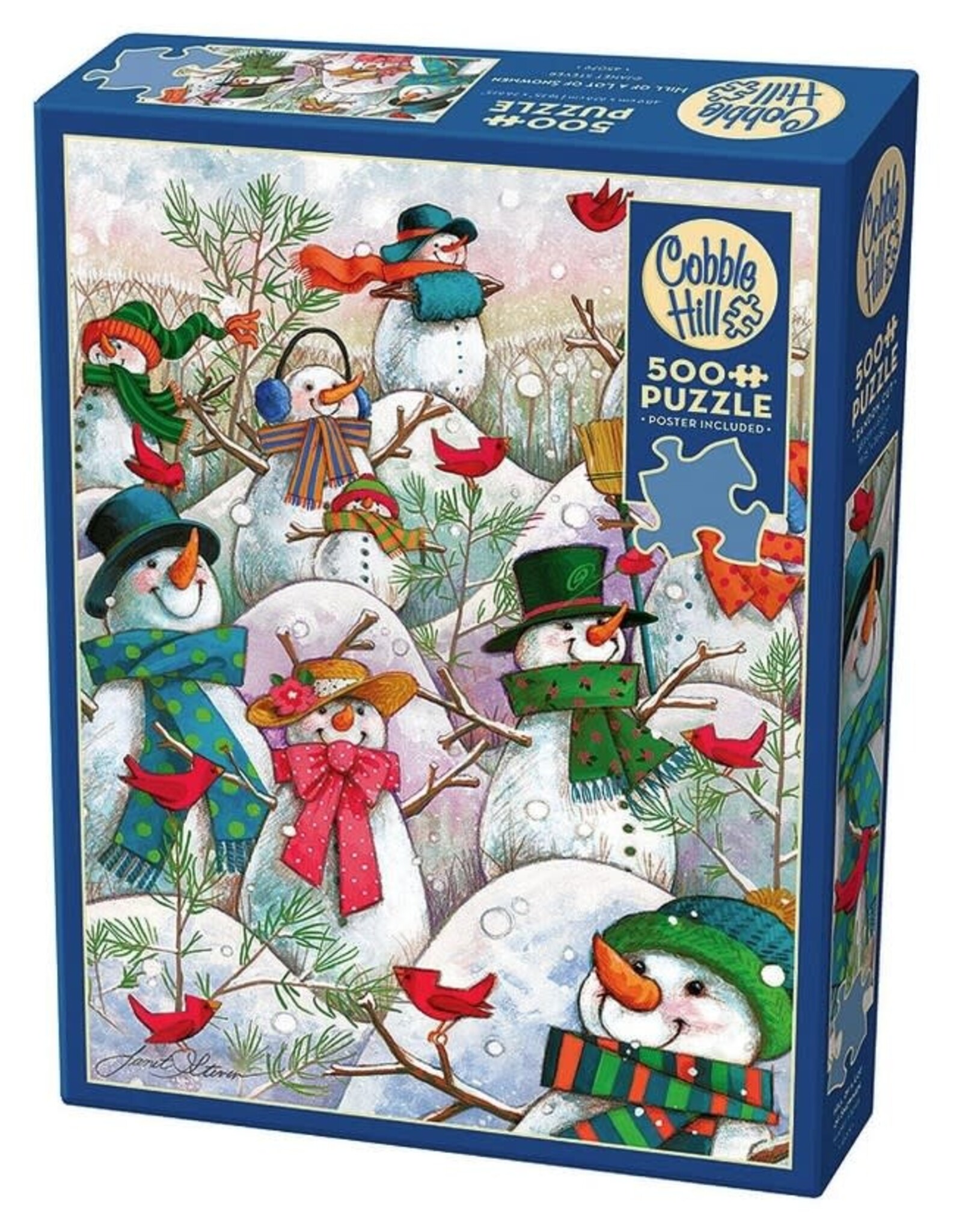 Cobble Hill Hill of a Lot of Snowmen 500pc (CH85081)