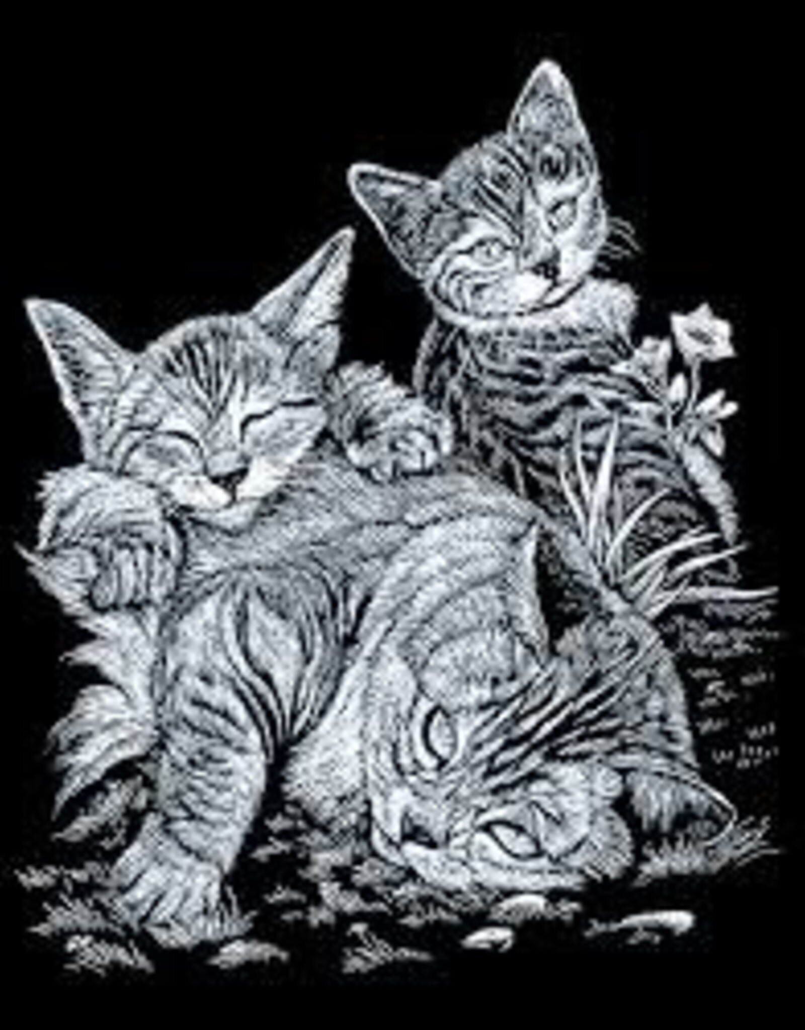 Royal & Langnickel EGRVart Tabby Cat and Kittens