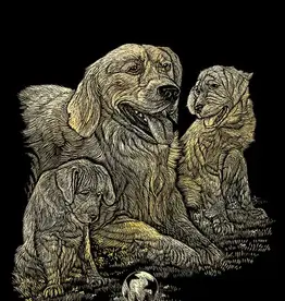 Royal & Langnickel EGRVart Golden Retriever and Puppies