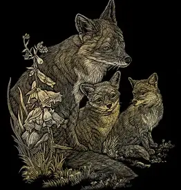 EGRVart Fox and Cubs