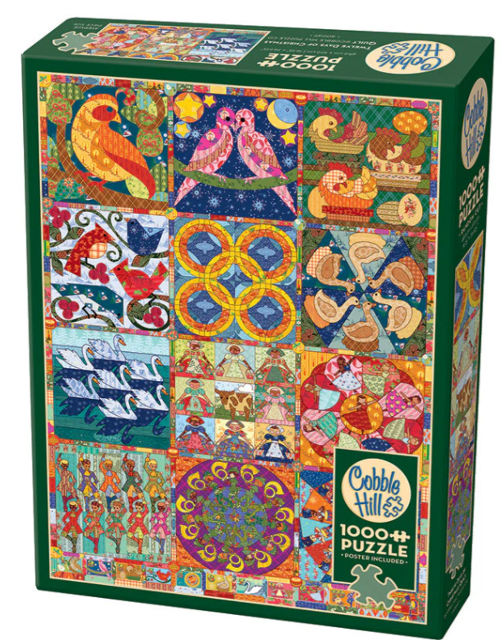 Cobble Hill Twelve Days of Christmas Quilt 1000pc (CH80317)