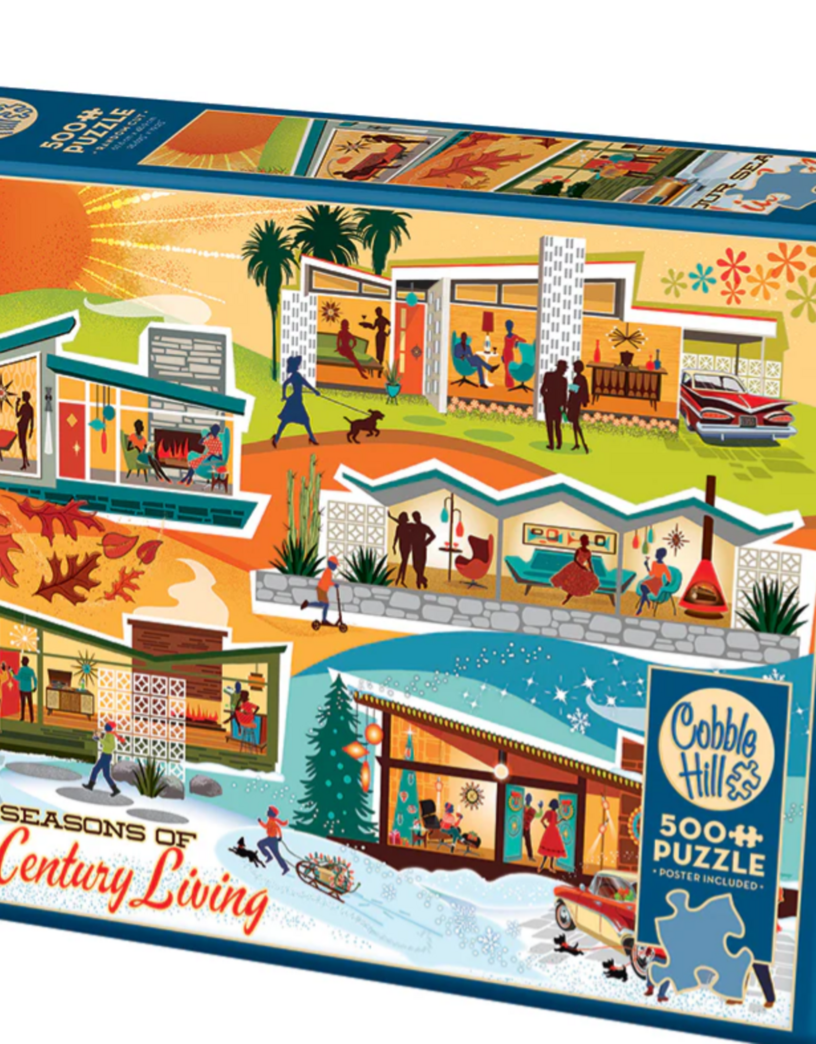 Cobble Hill Four Seasons of Mid-Century Living 500pc (CH85093)