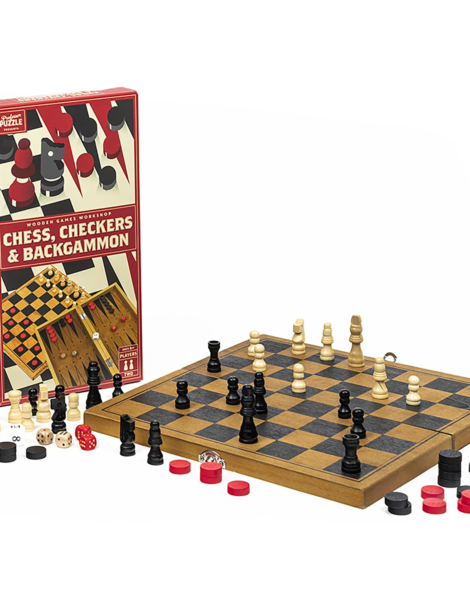 Professor Puzzle Chess, Checkers & Backgammon