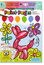 Bright Stripes Paint Pages - Party Animals