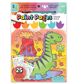 Bright Stripes Paint Pages - Dinos Rule
