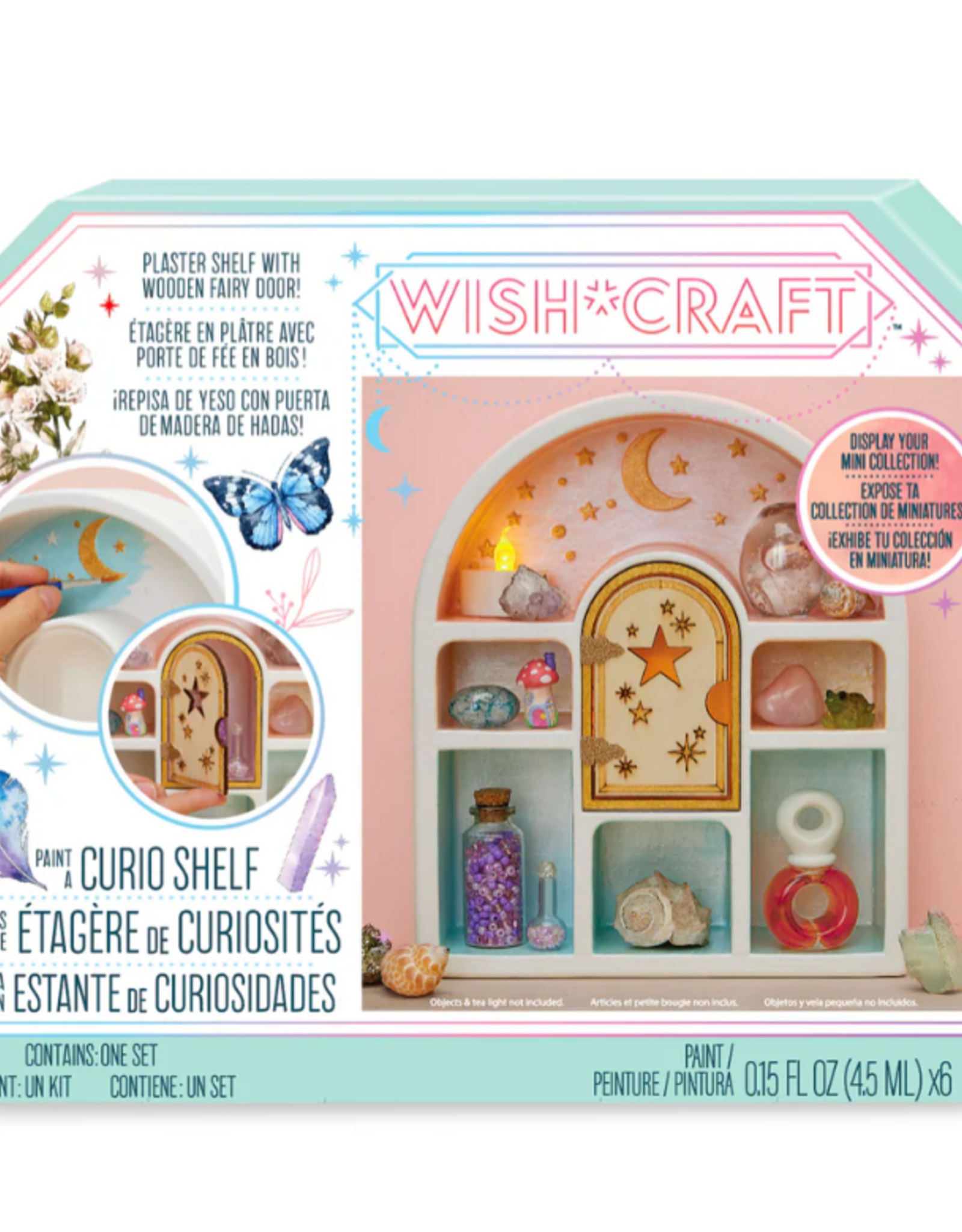 Bright Stripes Paint a Curio Shelf