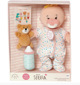 Manhattan Toy Love, Stella Sleepy Time Set - Peach Doll with Blonde Tuft