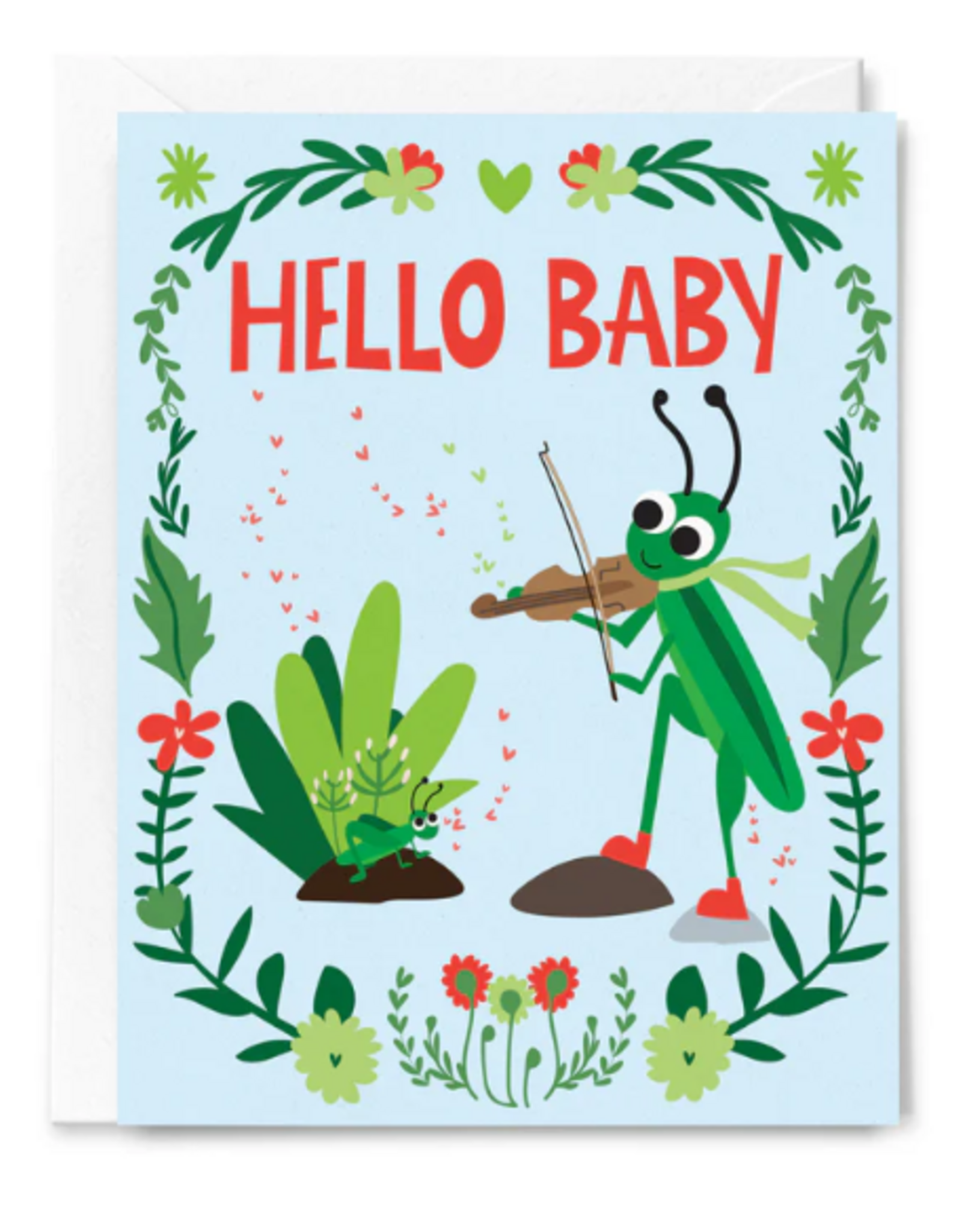 Happy Just Happy Card Hello Baby Cricket