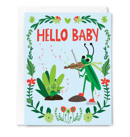 Happy Just Happy Card Hello Baby Cricket