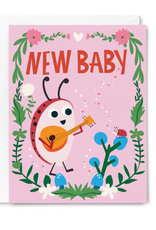 Happy Just Happy Card New Baby Ladybug
