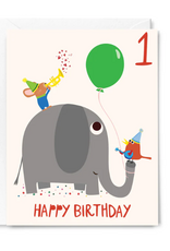 Happy Just Happy Card Happy Birthday One Year Old