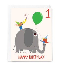 Happy Just Happy Card Happy Birthday One Year Old