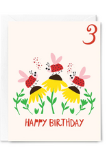 Happy Just Happy Card Happy Birthday Three Year Old