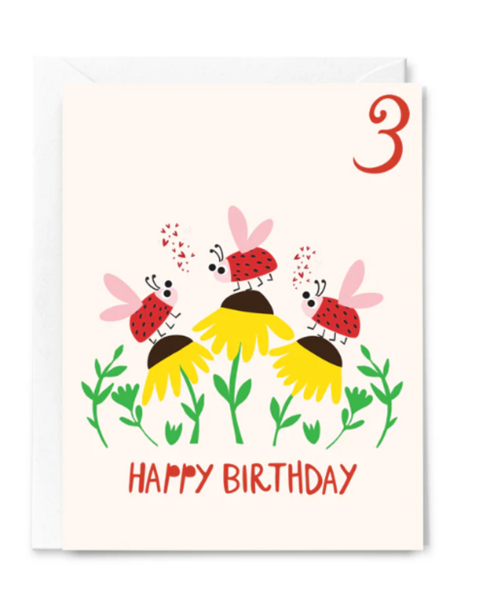 Happy Just Happy Card Happy Birthday Three Year Old
