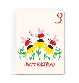 Happy Just Happy Card Happy Birthday Three Year Old