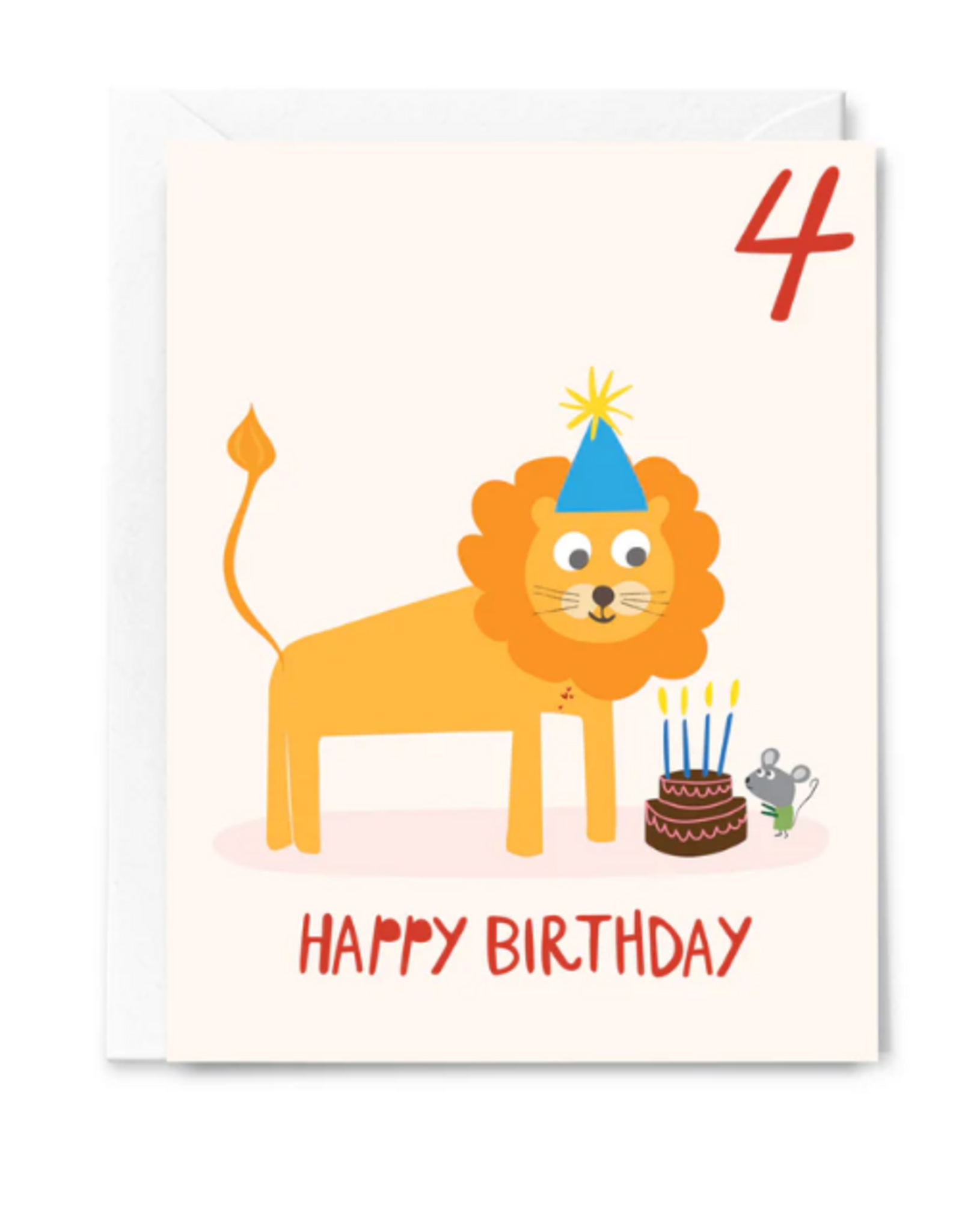 Happy Just Happy Card Happy Birthday Four Year Old