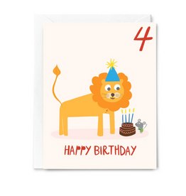 Happy Just Happy Card Happy Birthday Four Year Old
