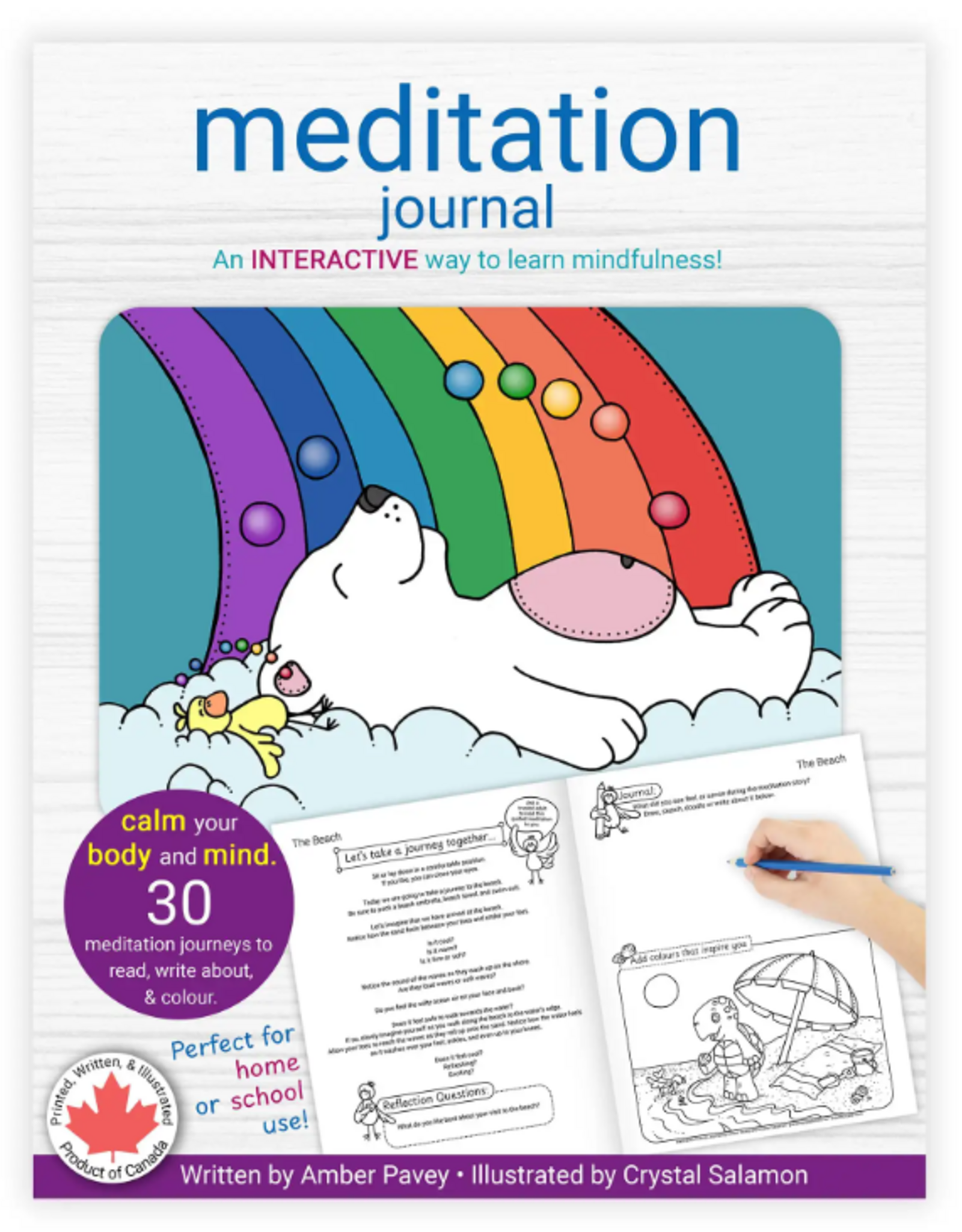 Crystal Salamon Meditation Journal - Colouring Book