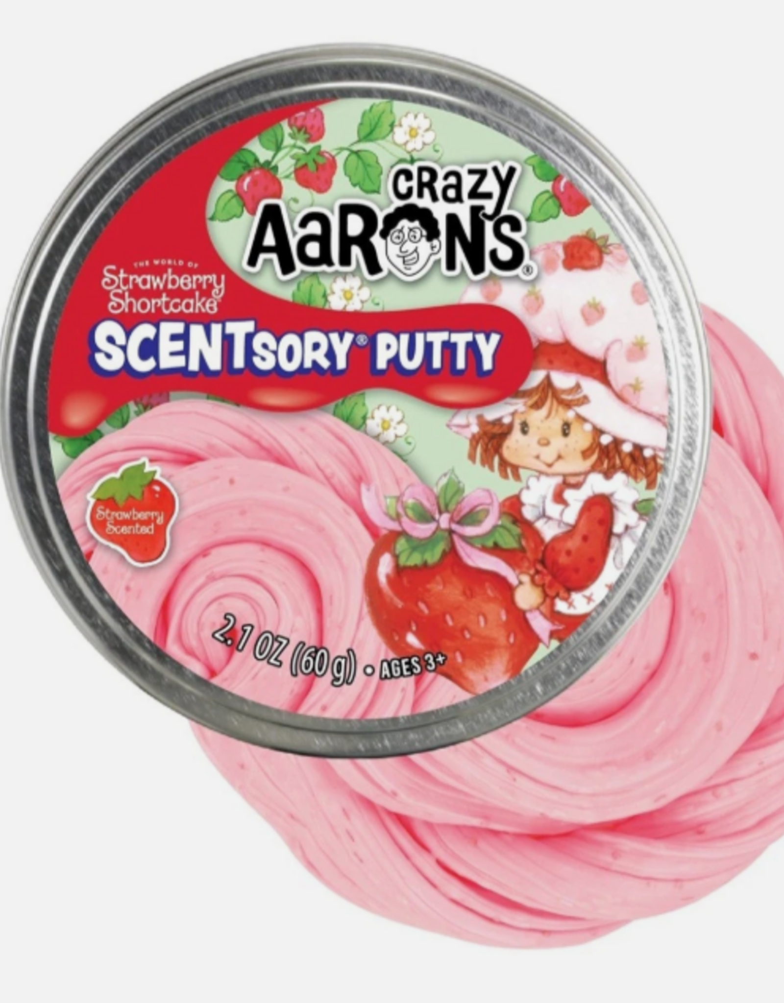 Crazy Aaron's Thinking Putty SCENTSORY® 4" PUTTY - STRAWBERRY SHORTCAKE