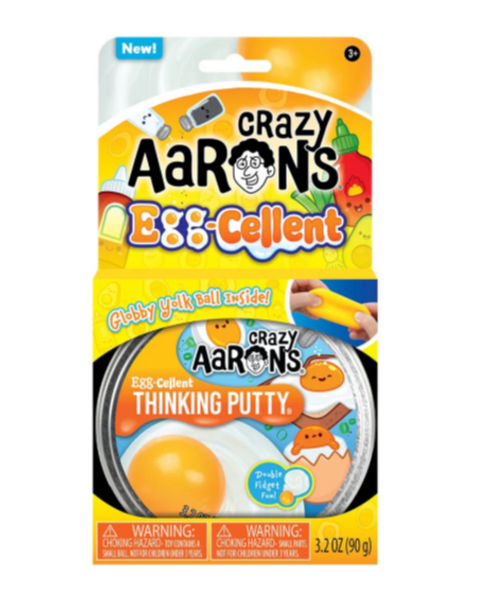 Crazy Aaron's Thinking Putty 4" THINKING PUTTY - EGGCELLENT