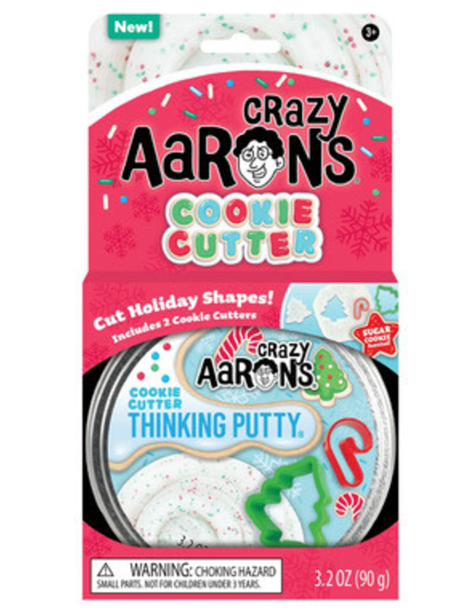 Crazy Aaron's Thinking Putty 4" THINKING PUTTY - COOKIE CUTTER