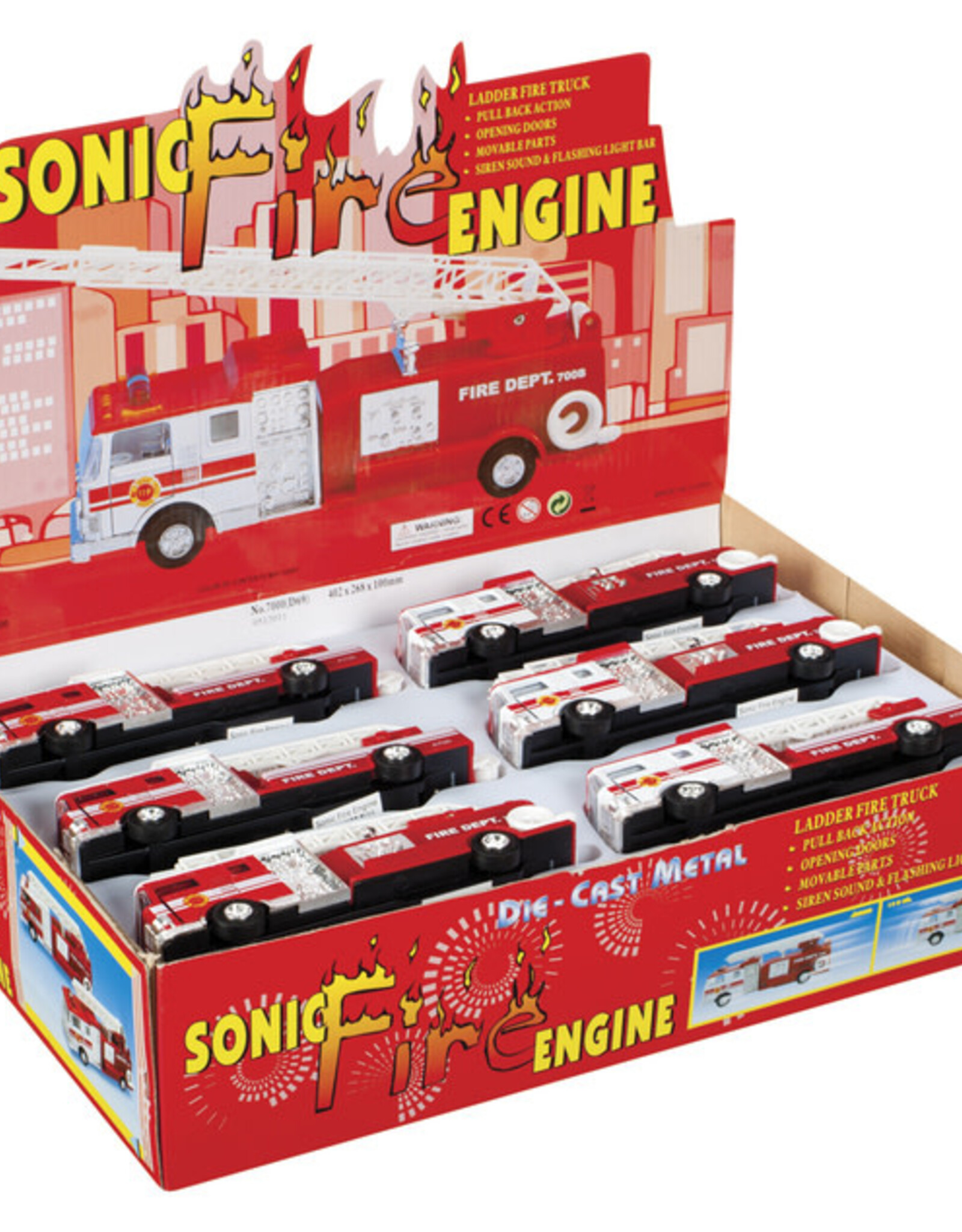 Toysmith DIE CAST Sonic Fire Engine Asst.