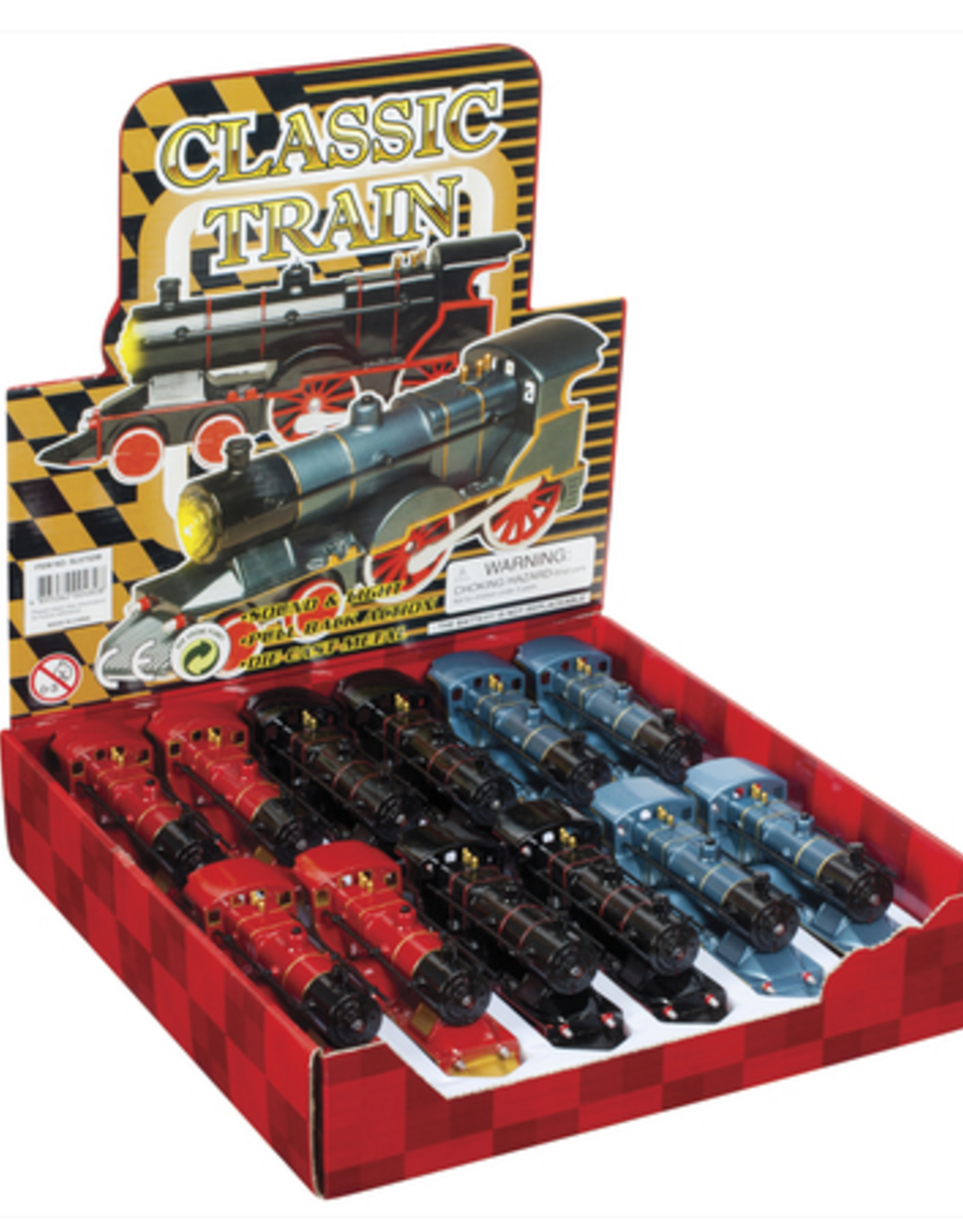 Toysmith DIE CAST - Classic Light & Sound Train Asst.