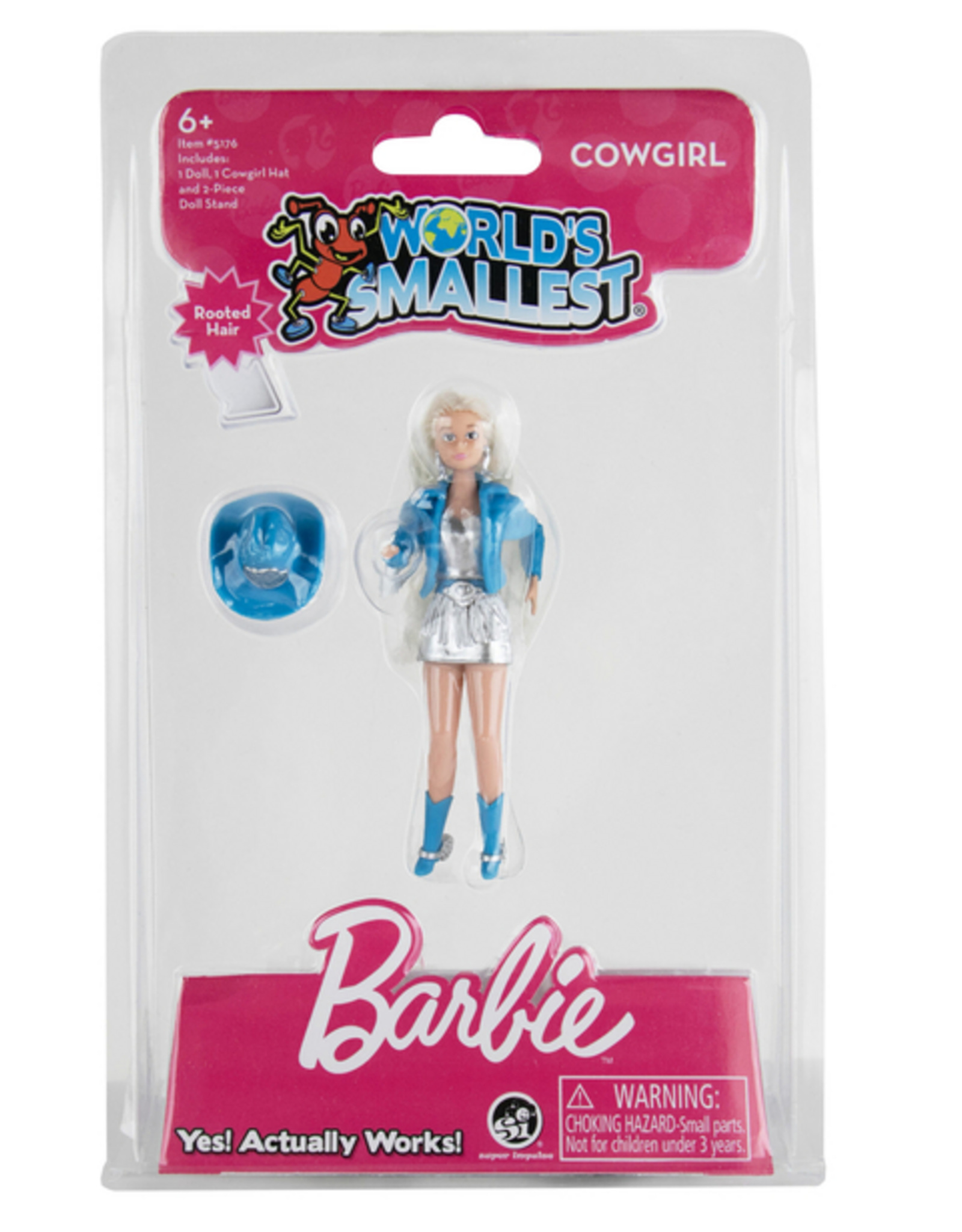 World's Smallest World's Smallest Posable Barbie (Rollerblade & Cowgirl) Asst.