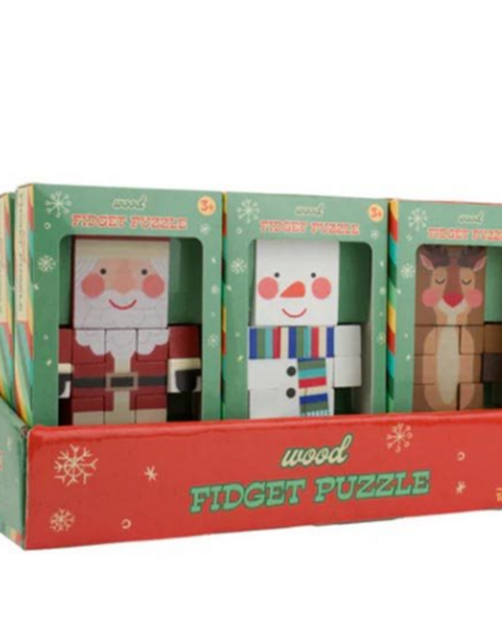 Christmas Wood Fidget Puzzles