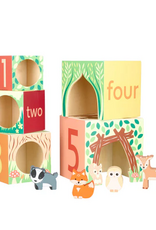 Orange Tree Toys Woodland Animal Wooden Stacking Cubes