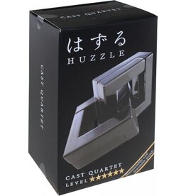 Puzzle Master Quartet Puzzle - Hanayama Cast Metal Puzzle - Difficulty Level 6/6
