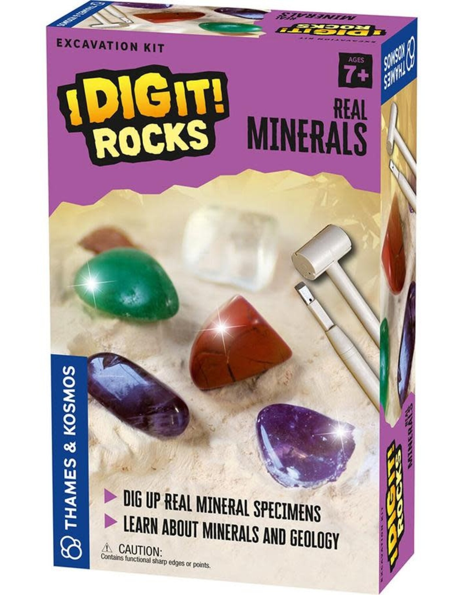 Thames & Kosmos I Dig It! Rocks - Real Minerals Excavation Kit