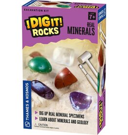 Thames & Kosmos I Dig It! Rocks - Real Minerals Excavation Kit