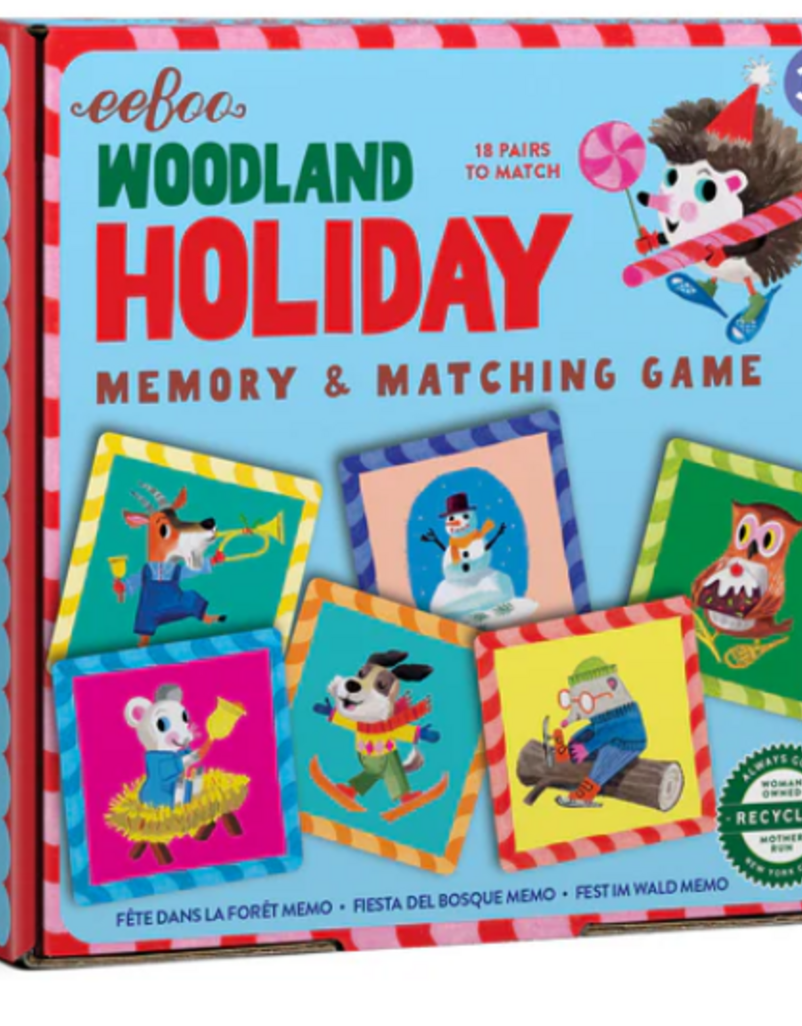 eeBoo Woodland Holiday Little Matching Game