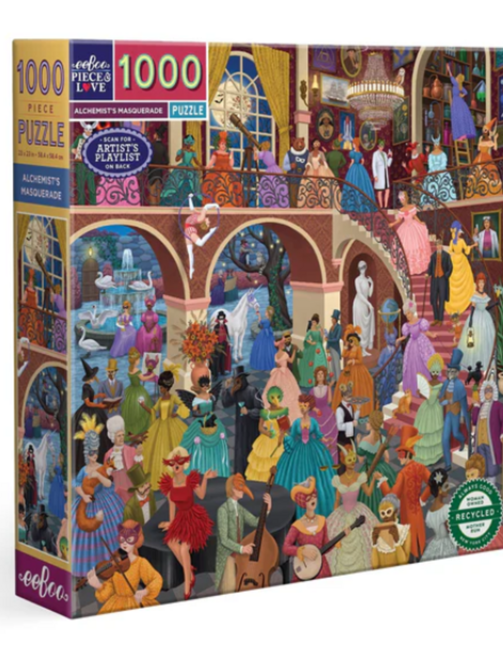 eeBoo Alchemist's Masquerade 1000 SQ Puzzle