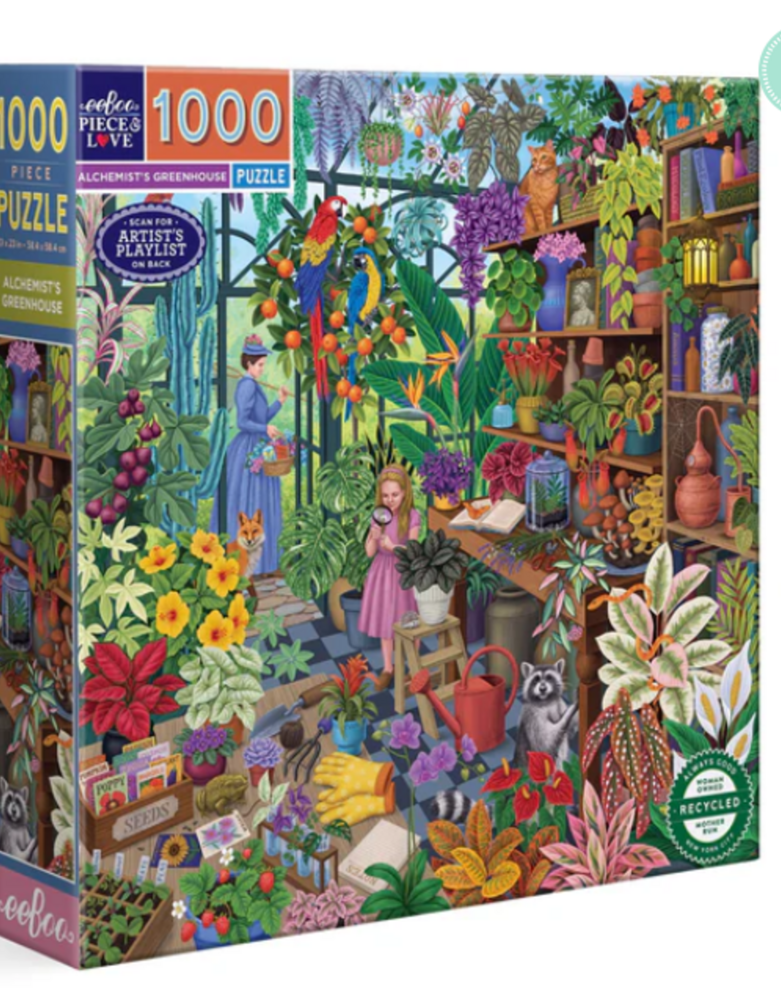 eeBoo Alchemist's Greenhouse 1000 SQ Puzzle