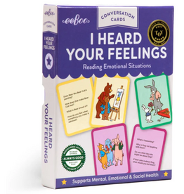 eeBoo I HEARD YOUR FEELINGS CONVERSATION CARDS