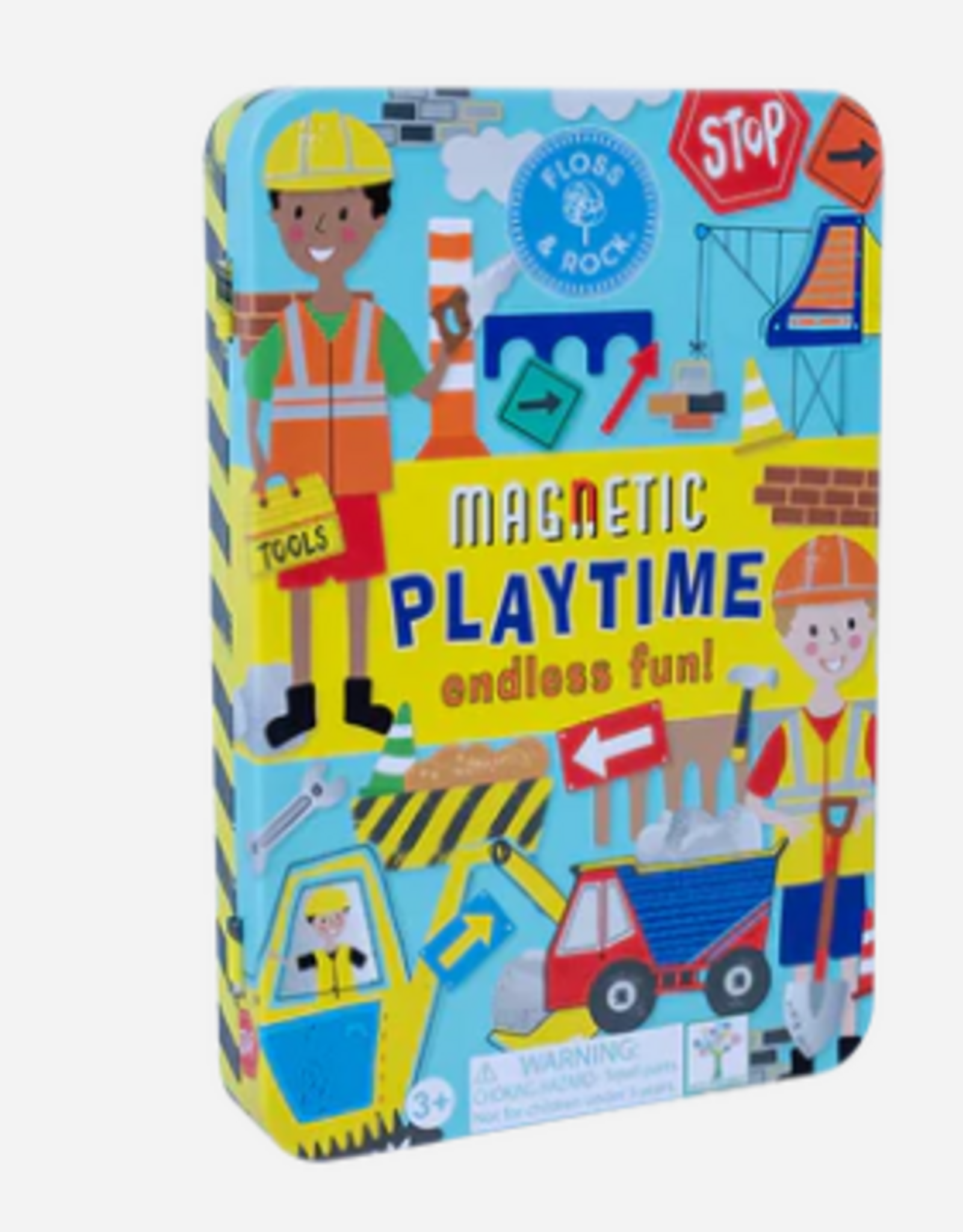 Floss & Rock Construction Magnetic Playtime Tin