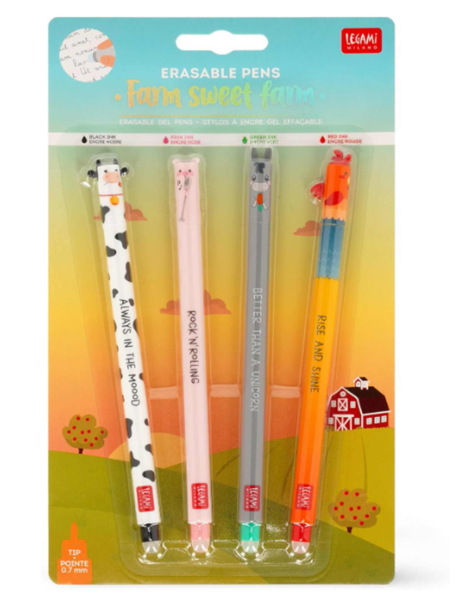 Legami Legami Erasable Farm Sweet Farm Pen Pack