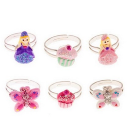 Great Pretenders Princess, Cupcake & Butterfly Rings Asst.
