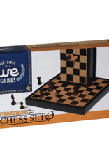 We Games CHESS SET, 8" MAGNETIC FOLDING (BLACK)