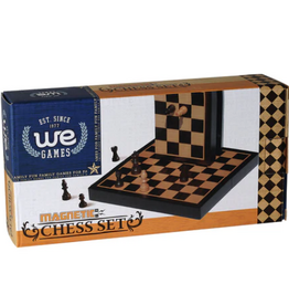 We Games CHESS SET, 8" MAGNETIC FOLDING (BLACK)