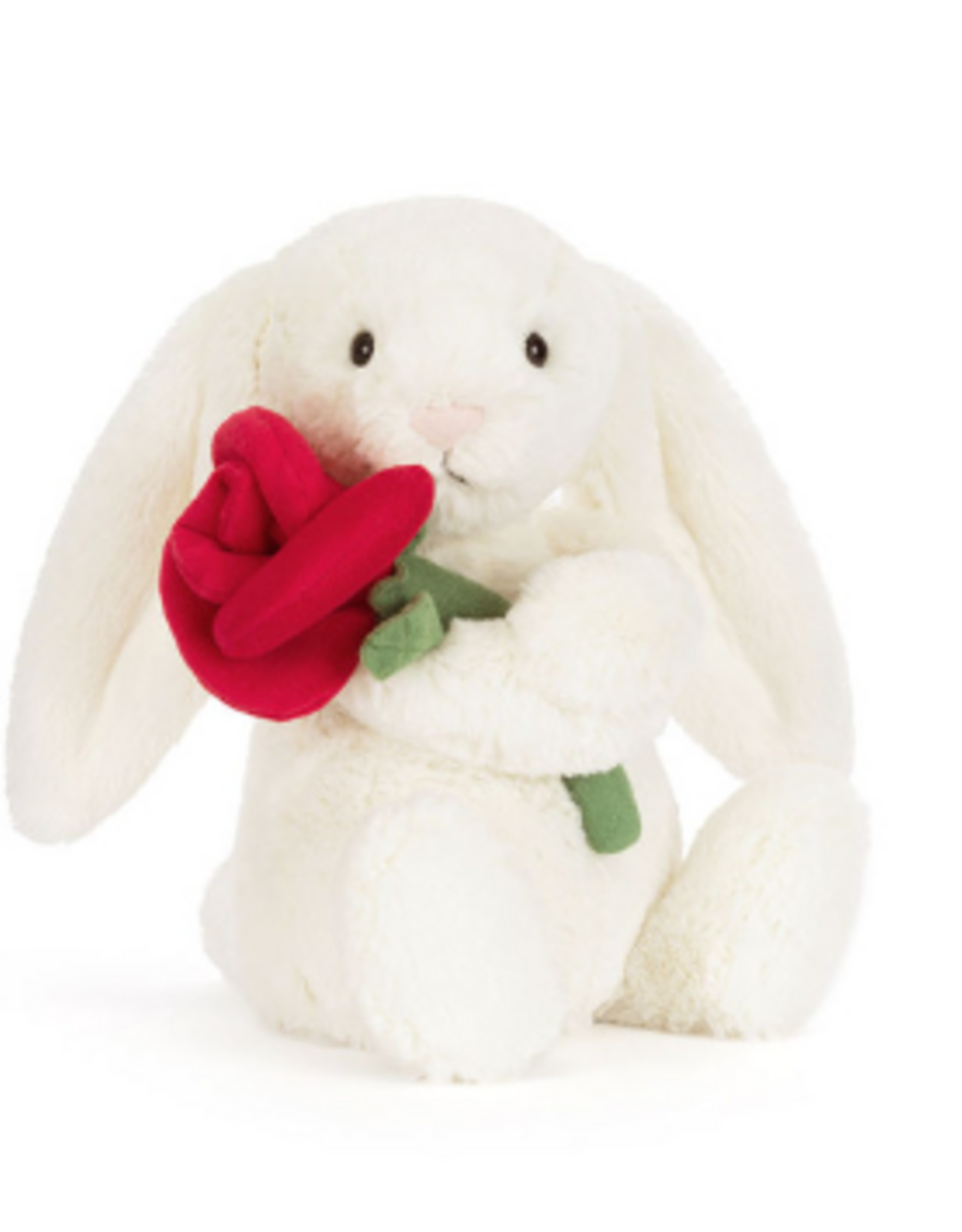 Jellycat Cream Bunny with Rose