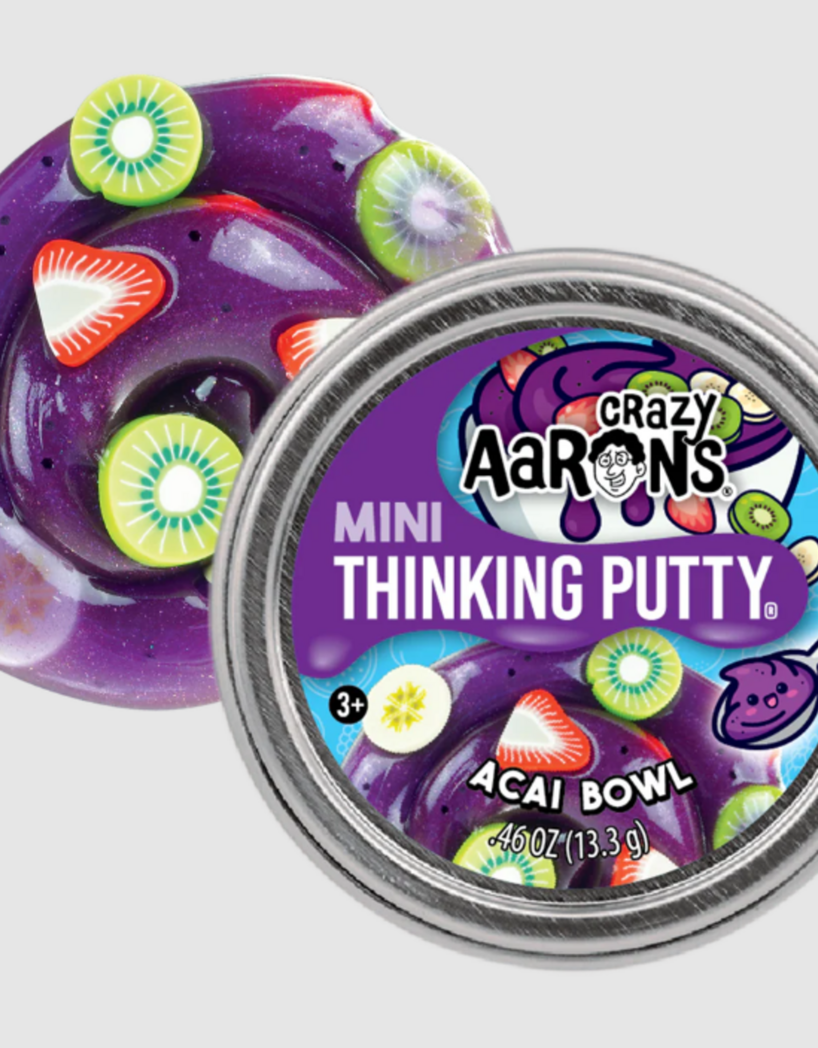 Crazy Aaron's Thinking Putty 2" MINI THINKING PUTTY - ACAI BOWL