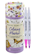 Peter Pauper Press Pastel Dual -Tip Coloring Markers